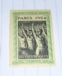1924 Paris-Chamonix Brevmrke Olympia Paris 1924
