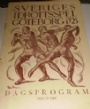 Programblad - Programmes Sveriges Idrottsspel Gteborg 1923 Dagsprogram