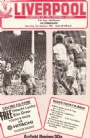 Fotboll - brittisk/British  Football Liverpool-Altrincham programme FA-cupen 1981