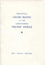 Finska idrottsbcker Bankett Landskamp Finland-Sverige 19/9 1948