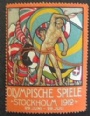 Dokument - Brevmrken Olympiska Spelen Stockholm 1912 Tyskland Brevmrke