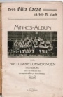 Autografer-Sportmemorabilia Minnes-Album frn brottareturneringen om Europamsterskapet 1909