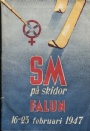 Lngdskidkning - Cross Country skiing SM p skidor Falun 16-23 februari 1947