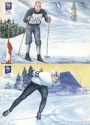 Vykort-Postcard-FDC Norske OL-vinnare Knut Joannesen/Johan Grttumsbrten