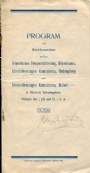 Programblad - Programmes Program klubbmatchen friidrott 1908