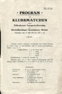 Programblad - Programmes Program klubbmatchen friidrott 1913