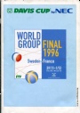 Programblad - Programmes Davis Cup Sverige-Frankrike 1996