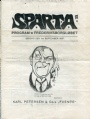 ldre programblad - Programs pre 1913 Spartas Program ved Frederiksborglpet 1907
