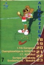 Programblad - Programmes Programme 17th European Athletics Championships 18/8-23/8  1998 Budapest