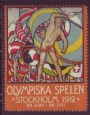 1912 Stockholm Olympiska Spelen Stockholm 1912 Svensk Brevmrke 