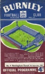 Fotboll - brittisk/British  Football programme Burnley och Nottingham Forest 1964
